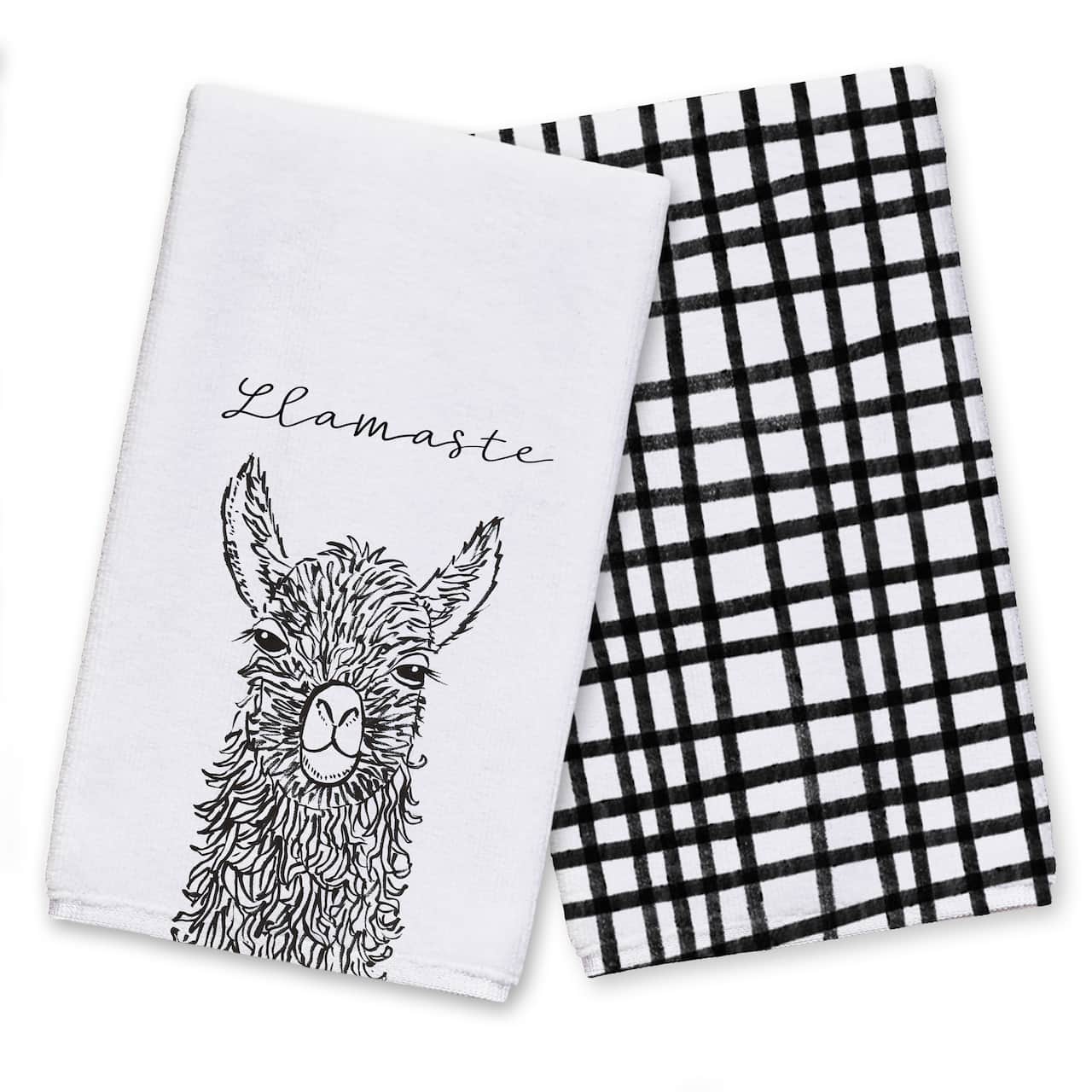 Sketch Llama Sweet Cheeks 16" x 25" Towel Set